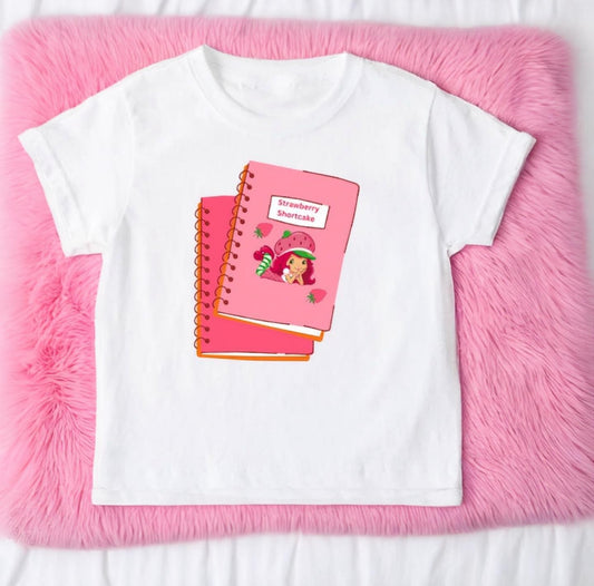 Strawberry shortcake notebook tee